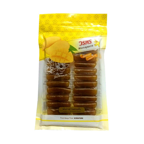 3x100g. Mango Sheet Roll Dried Fruit Snack Chewing Dessert Thai Traditional