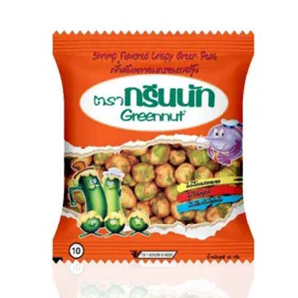 GREENNUT, Green Pea Snack Coated with Flavors