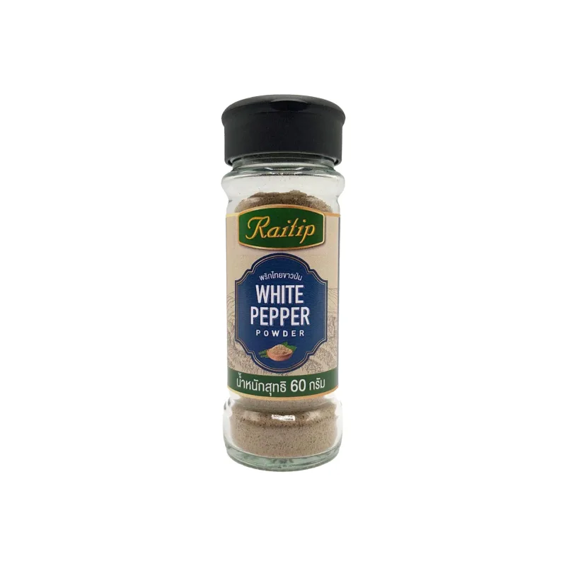 WHITE PEPPER POWDER Brand Raitap 60 g./each